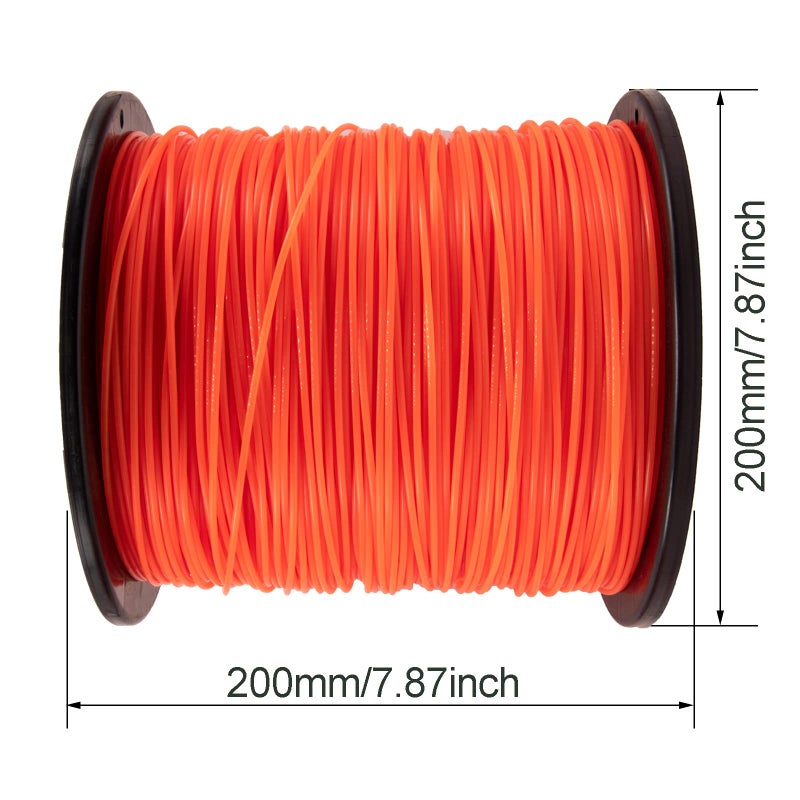KAKO 095 Trimmer Line, 095 Weed Eater String, 0.095" Weed Wacker String, Commercial Grade Round Nylon String Trimmer Line .095 Replacement For String Trimmer Weed Trimmers .095"-1280ft-5lb-Spool(Orangeï¼‰ - Image 4